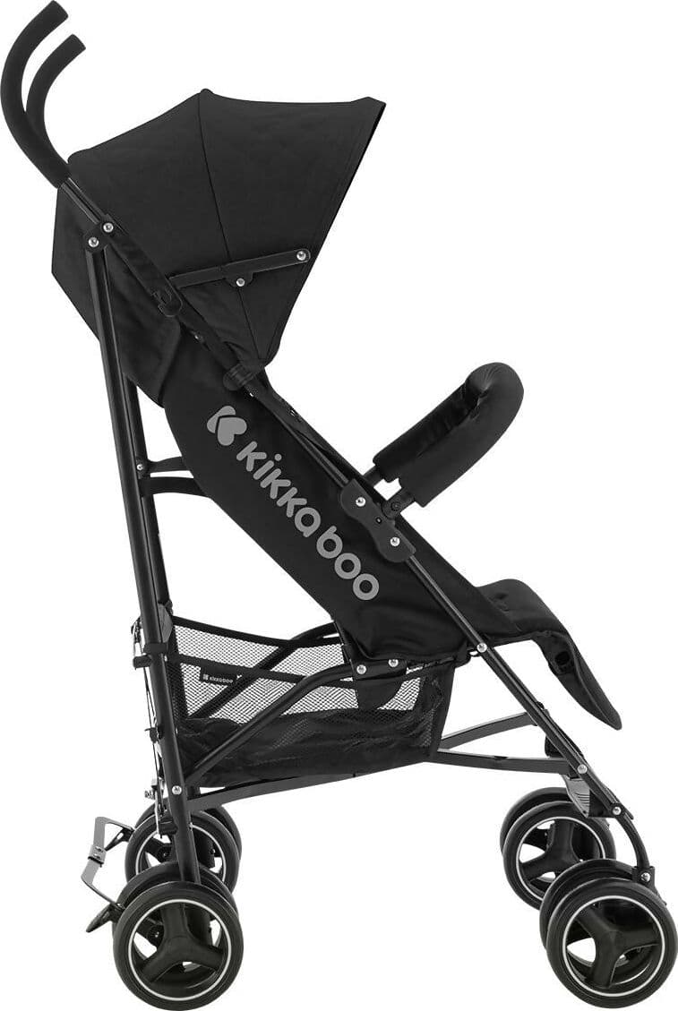 KIKKABOO Passeggino BEETLE - Passeggino da viaggio omologato fino a 22 kg - Pieghevole, Leggero, Compatto, colore NERO - telaio in alluminio, Chiusura Compatta, Schienale Reclinabile e Regolabile, Poggiagambe in Passeggini compatti Sanitaria Gioia del Bimbo - Villa San Giovanni, commercioVirtuoso.it