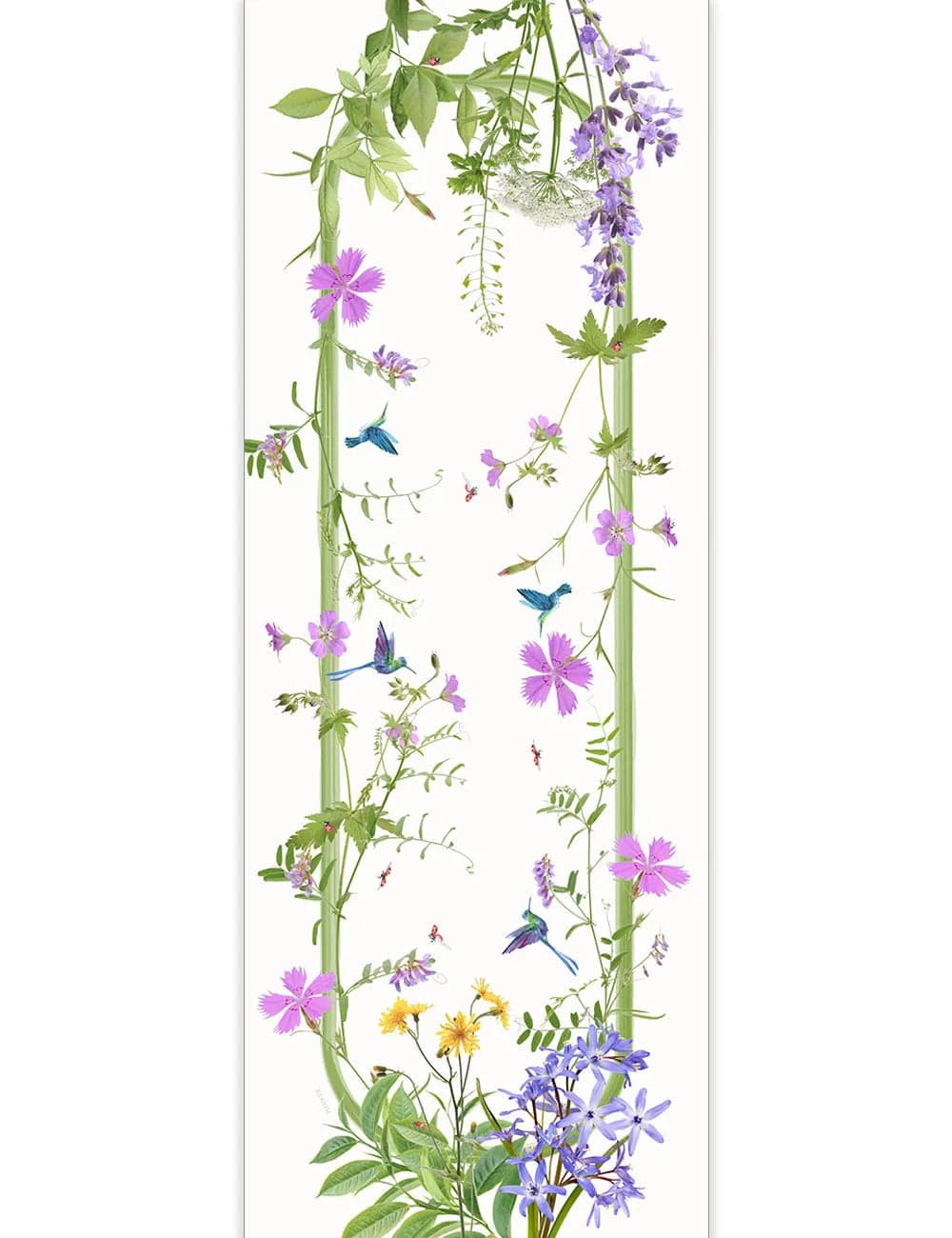 Runner Tessitura Randi Fiori di campo 50x150 cm Cotone in Runner The King Luxury - San Marcellino, commercioVirtuoso.it