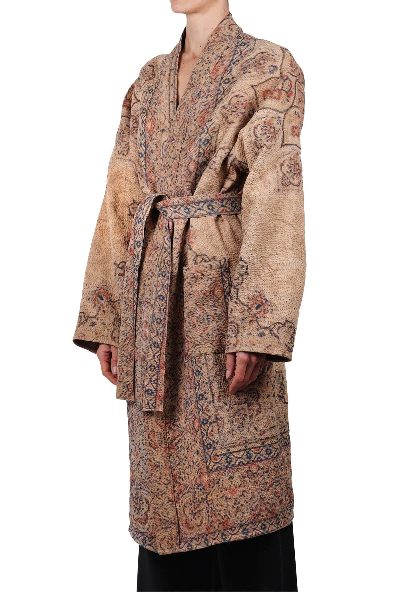 LA FEMME BLANCHE La Femme Blanche - Kimono - 470158 - Fantasia Beige da donna in Copricostumi e parei Drestige - Casamassima, commercioVirtuoso.it