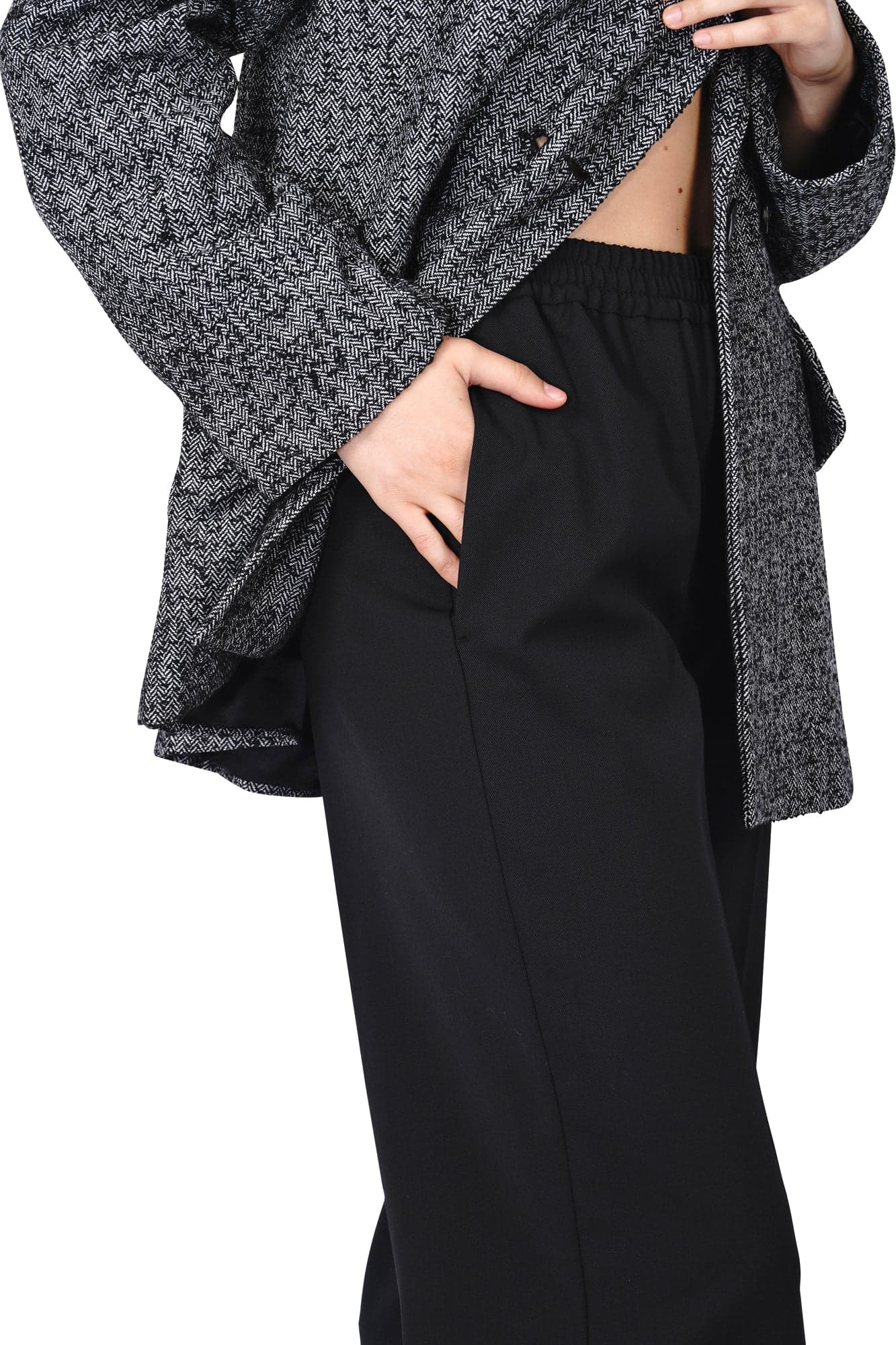 WEEKEND MAXMARA Weekend MaxMara - Pantalone - 460930 - Nero da donna in Pantaloni Drestige - Casamassima, commercioVirtuoso.it