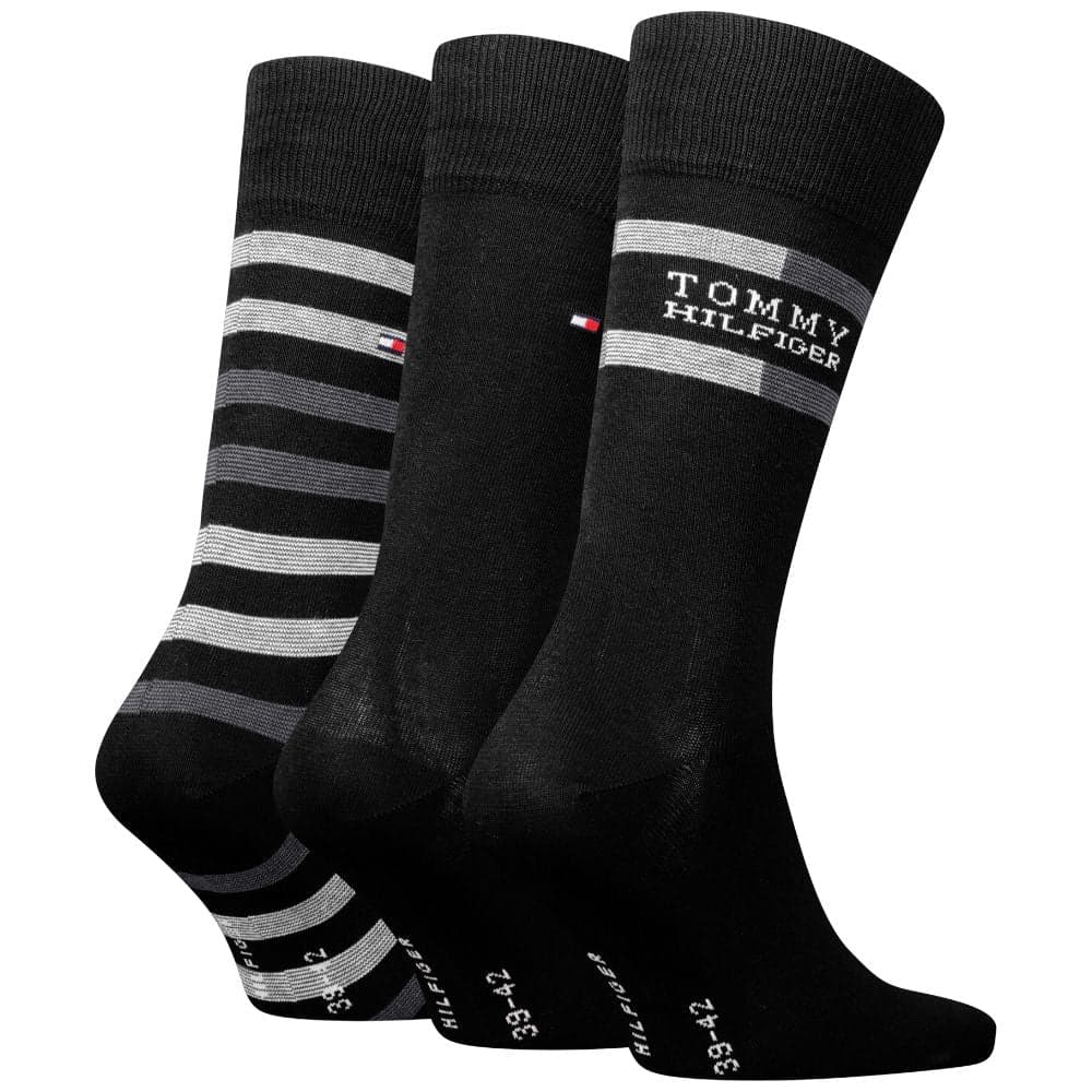 Tommy Hilfiger gift box 3 paia di calzini neri 701235376002 in Calze Prodotti di Classe - Nocera Superiore, commercioVirtuoso.it