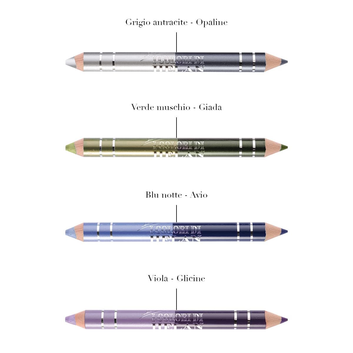 Helan - Bio Matitone Duo Occhi Doppia punta - Grigio Antracite Opaline - Naturopatica shop & therapy