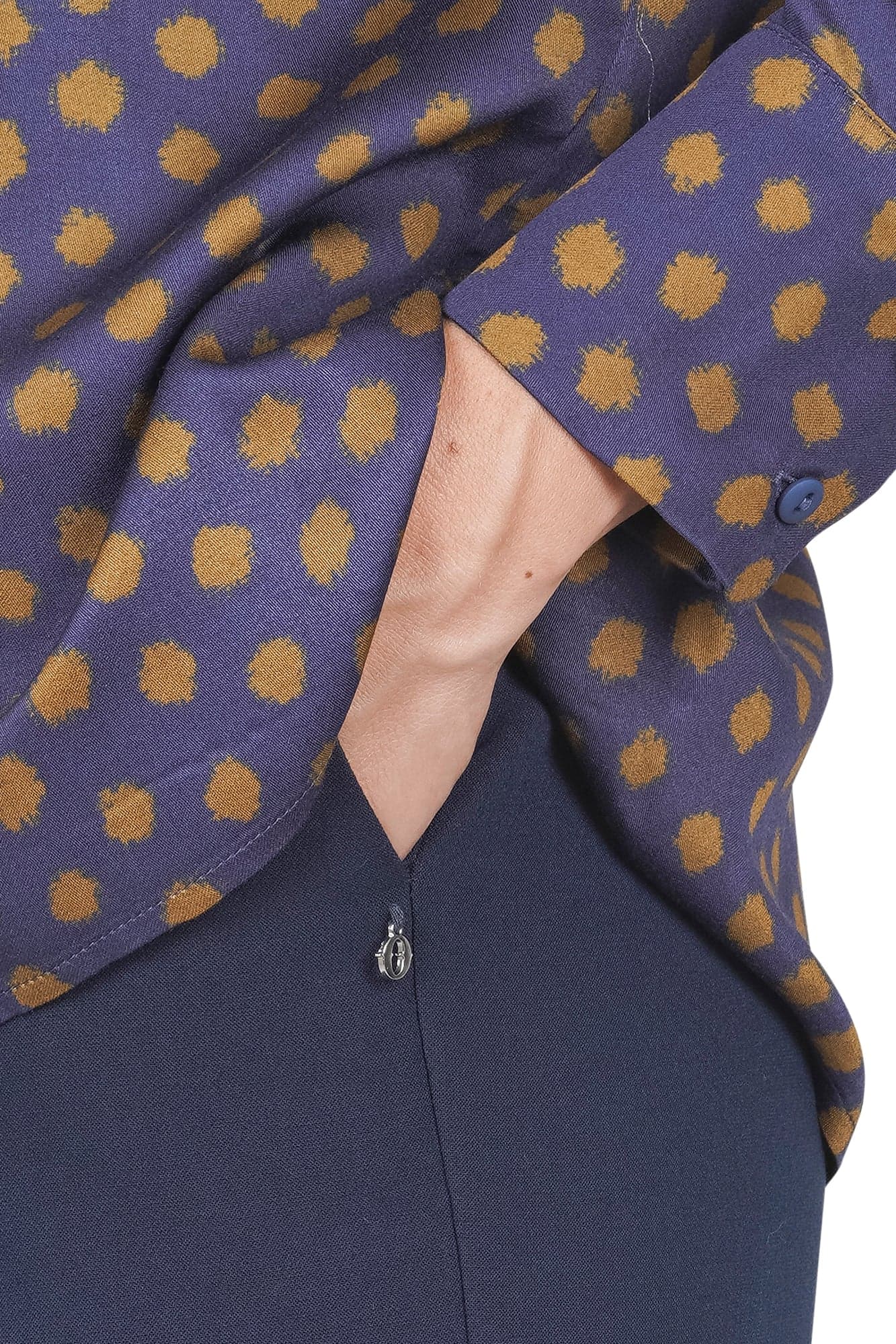OTTOD'AME Ottod'ame - Pantalone - 461167 - Blu da donna in Pantaloni Drestige - Casamassima, commercioVirtuoso.it
