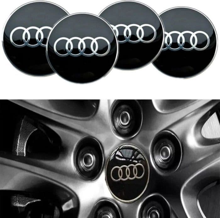 Set Tappi copri mozzo Cerchi in Lega Coprimozzo 61mm Compatibili Audi A3 A1 A4 A5 A6 Q5 Q7 in Coprimozzi Solgeny - Besate, commercioVirtuoso.it