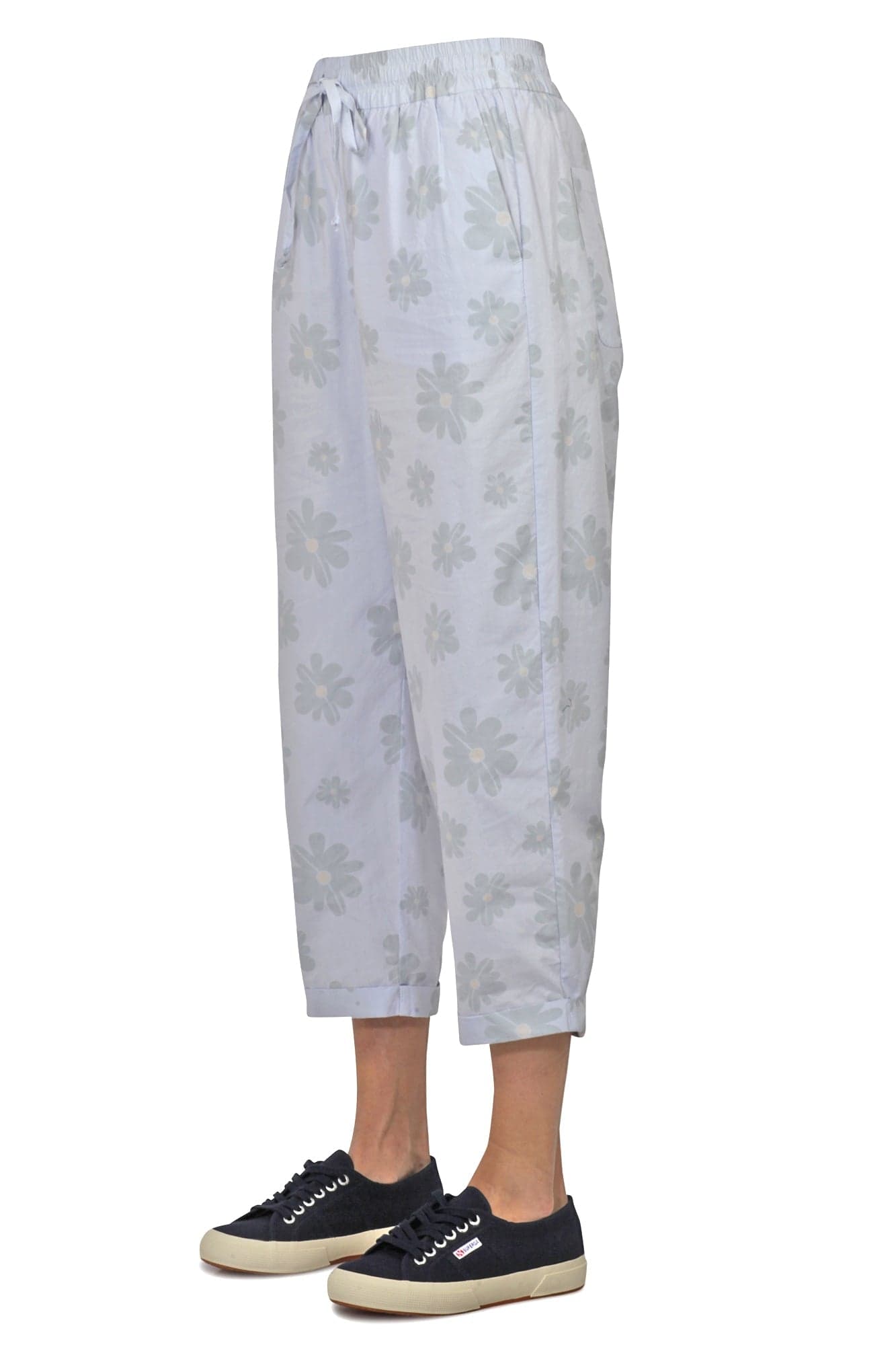ALESSIA SANTI Alessia Santi - Pantalone - 450150 - Fantasia Azzurro da donna in Pantaloni Drestige - Casamassima, commercioVirtuoso.it