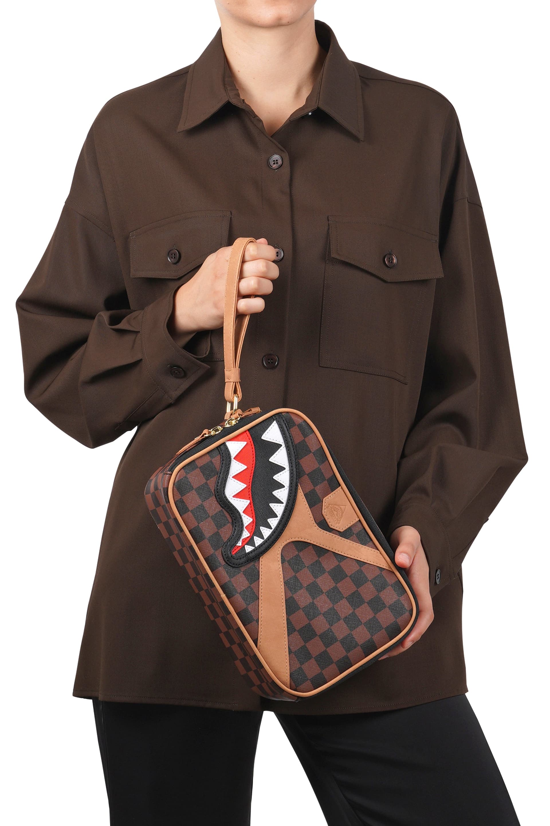 Sprayground SPRAYGROUND - Borsa piccola - 461235 - Marrone/Cammello da donna in Borse a spalla Drestige - Casamassima, commercioVirtuoso.it