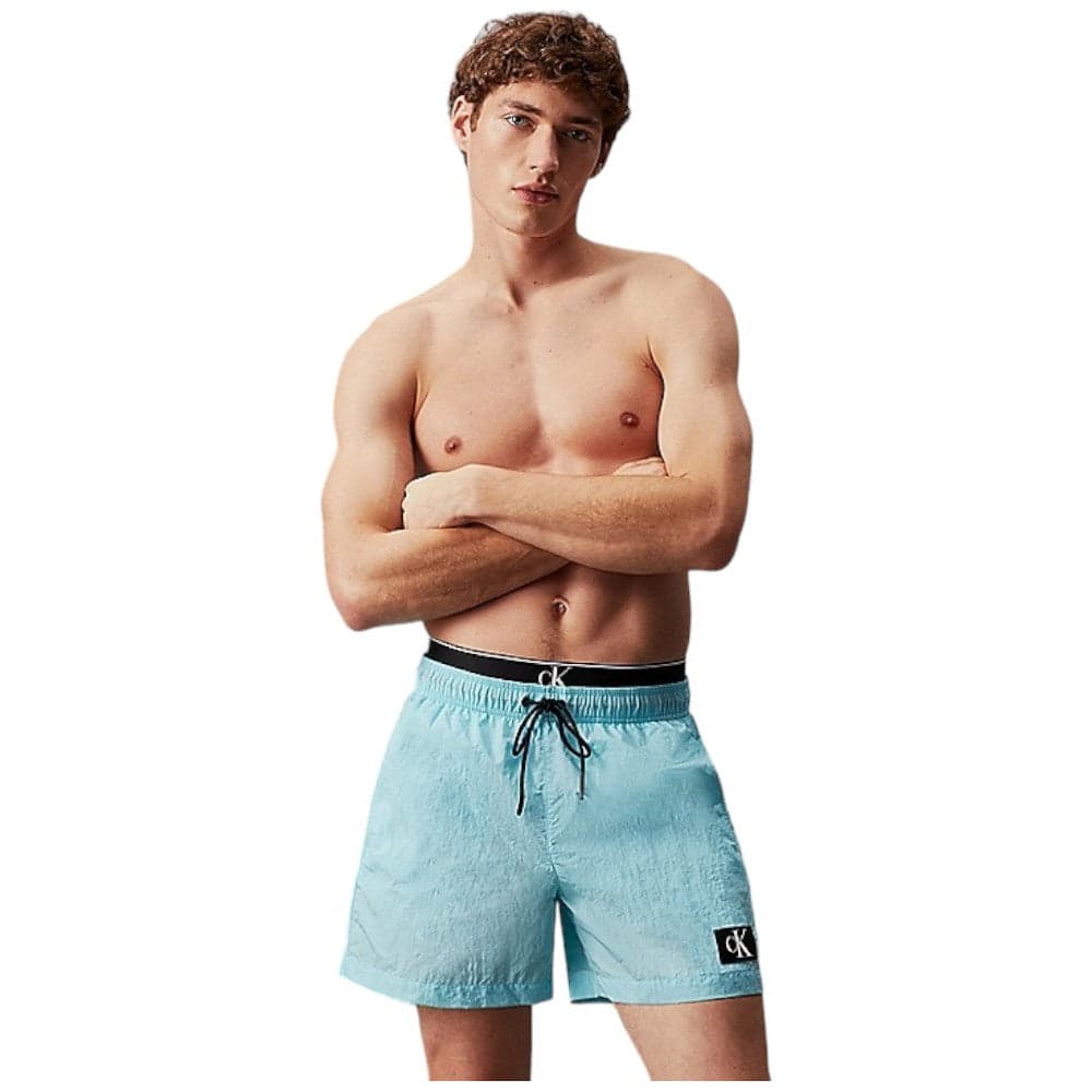 Calvin Klein costume celeste KM0KM00981 Costumi Calvin Klein