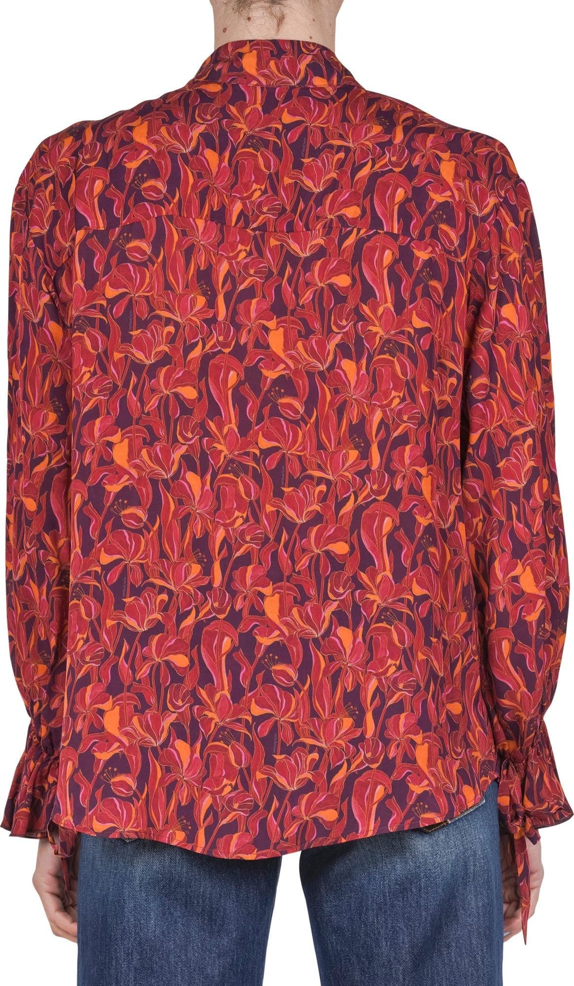 MALIPARMI Maliparmi - Camicia - 460721 - Fantasia Bordeaux da donna in Bluse e camicie Drestige - Casamassima, commercioVirtuoso.it