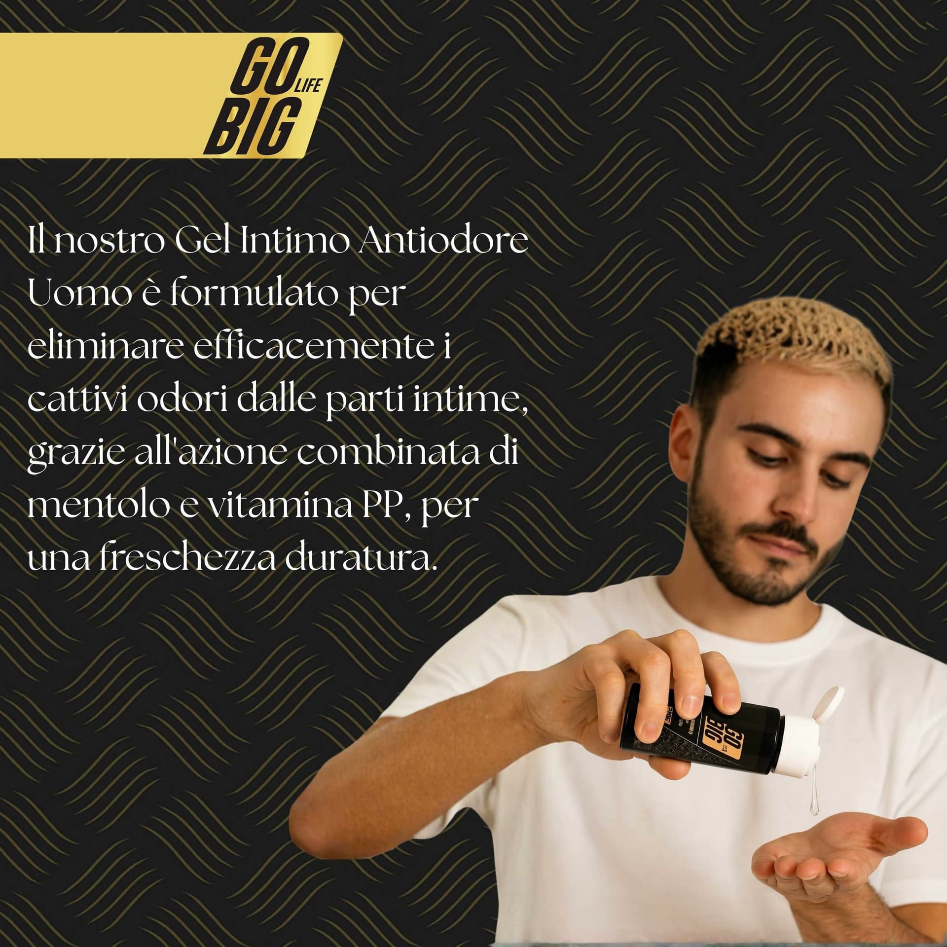 Gobig life gel intimo antiodore uomo con mentolo e vitamina pp | elimina cattivi odori, freschezza naturale, 100% ingredienti naturali | igiene intima maschile - protezione quotidiana in Creme e gel per l'igiene intima BasketGuru Italia - Palermo, commercioVirtuoso.it