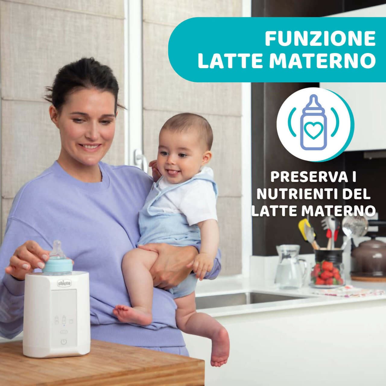 CHICCO Scaldabiberon Portatile da Viaggio e Scalda Pappa con 3 Programmi e Spegnimento Automatico, Scalda in Modo Graduale, Anche per Vasetti e Latte Materno, Mantiene il Calore, 220W, Bianco in Scaldabiberon e cuocipappa Sanitaria Gioia del Bimbo - Villa San Giovanni, commercioVirtuoso.it