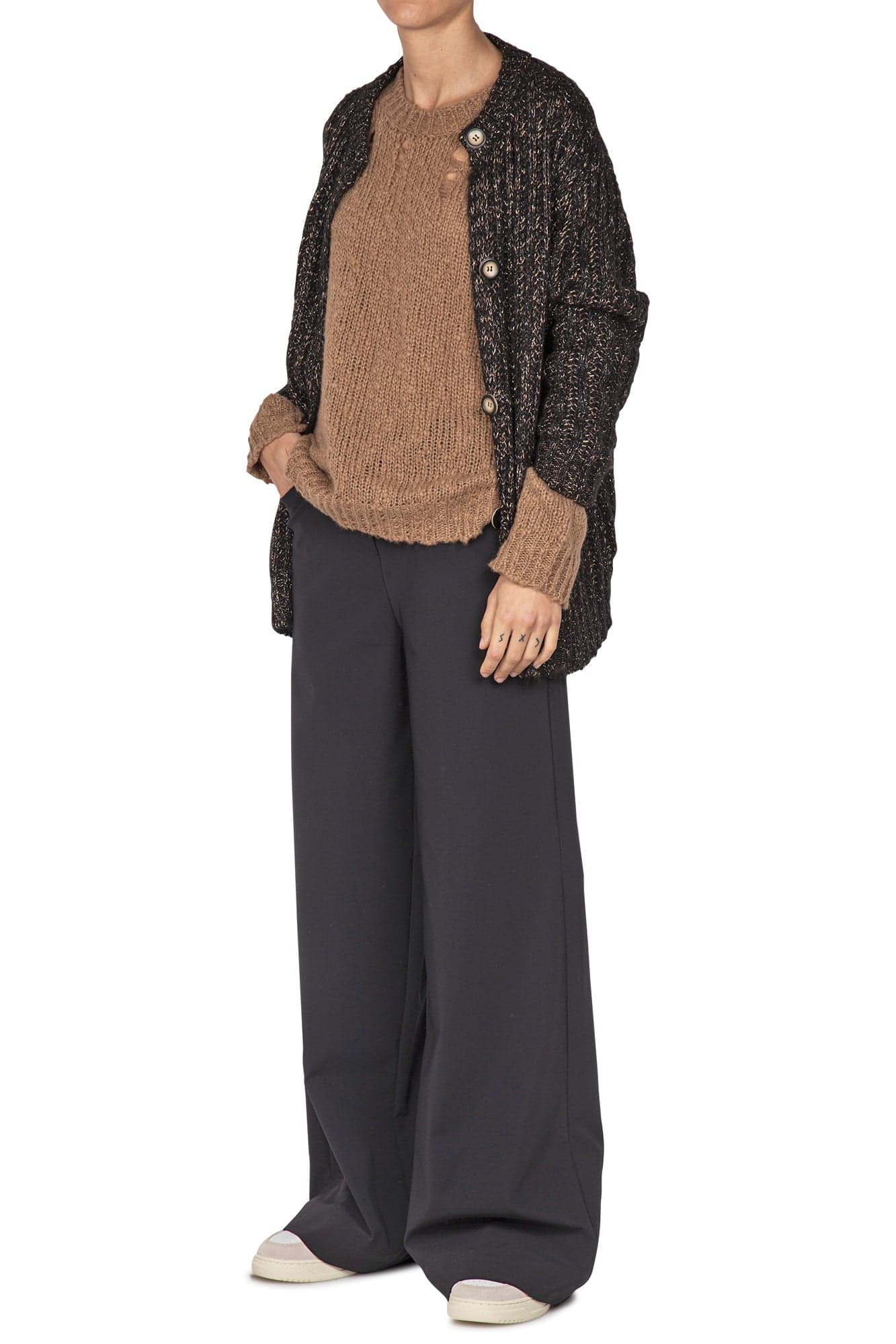 LA FEMME BLANCHE La Femme Blanche - Cardigan - 441809 - Nero da donna in Cardigan Drestige - Casamassima, commercioVirtuoso.it