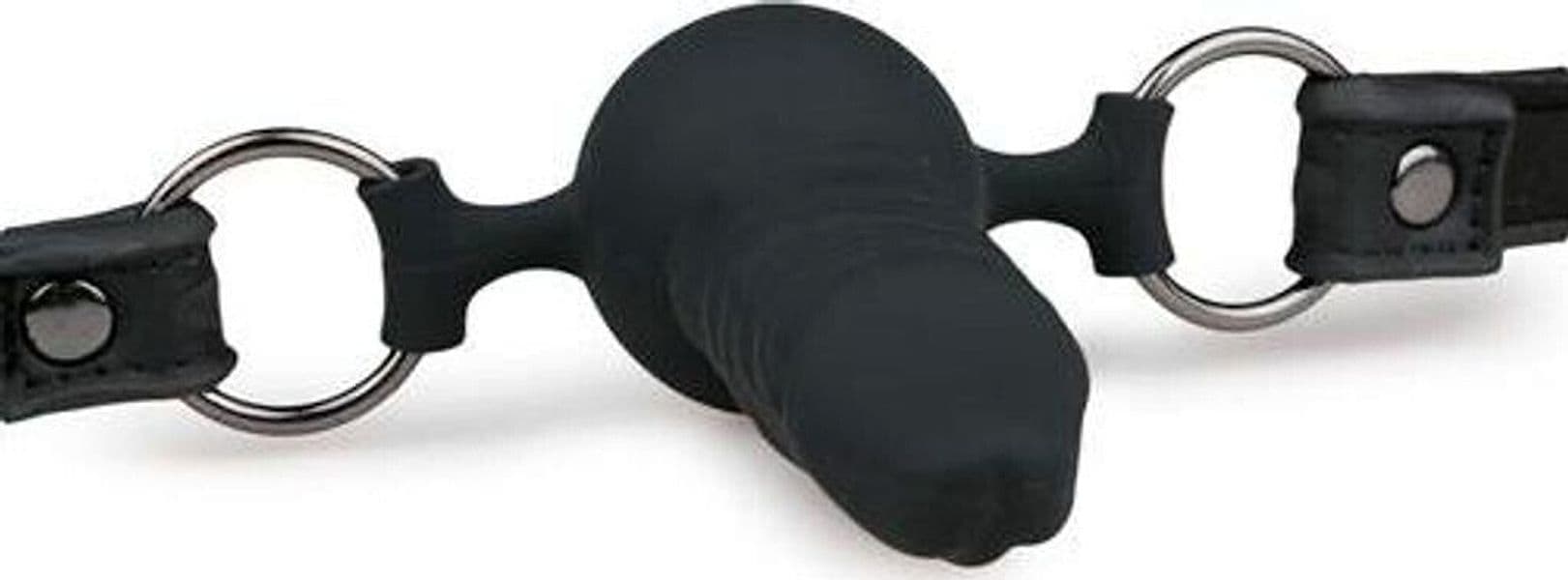 Easytoys Pecker Gag silicone nero regolabile, resistente agli strappi e impermeabile in prodotto Erosdom - Palmi, commercioVirtuoso.it