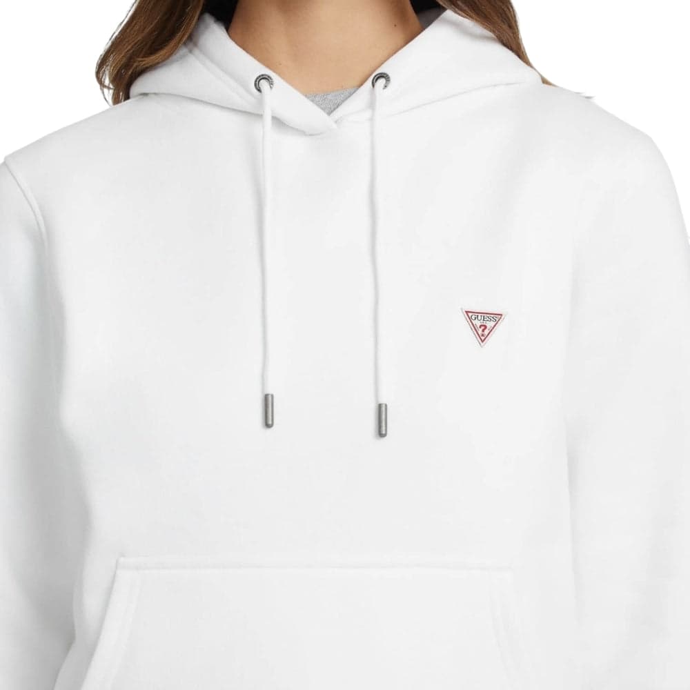 Guess felpa bianca cappuccio mini logo GJ W4YQ04 KC811 G011 in Felpe con cappuccio Prodotti di Classe - Nocera Superiore, commercioVirtuoso.it