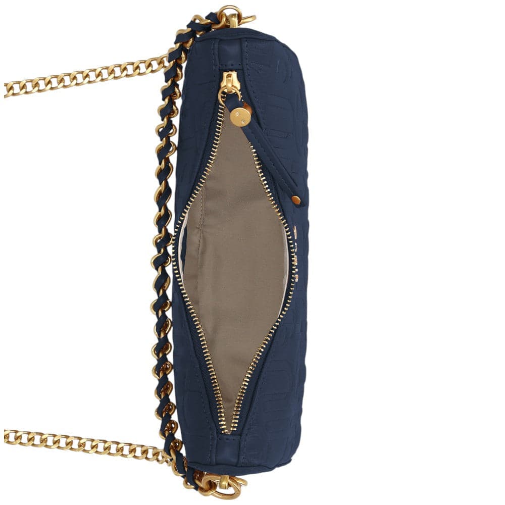 Liu Jo borsa a spalla hobo blu con logo linea Adonide AA5056E0538 Borse Liu Jo