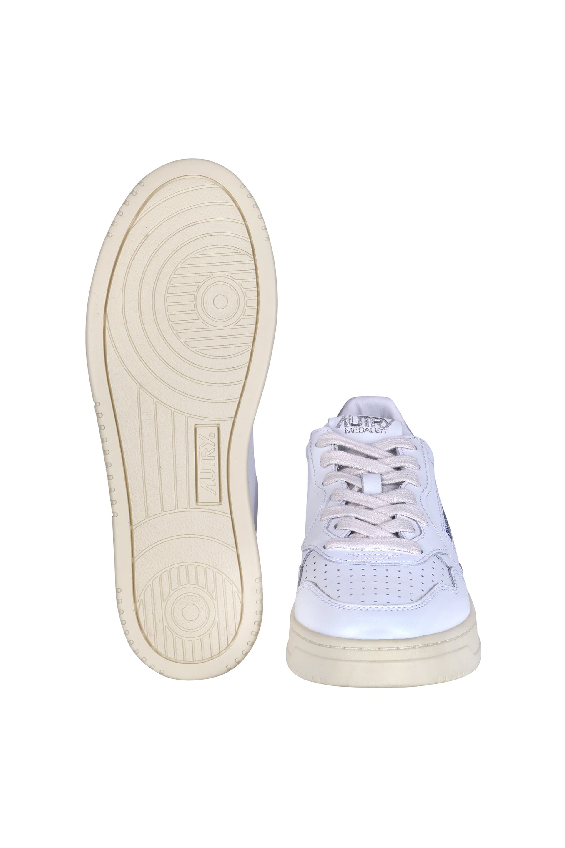 AUTRY Autry - Sneakers - 470559 - Bianco/Argento da donna in Sneaker casual Drestige - Casamassima, commercioVirtuoso.it