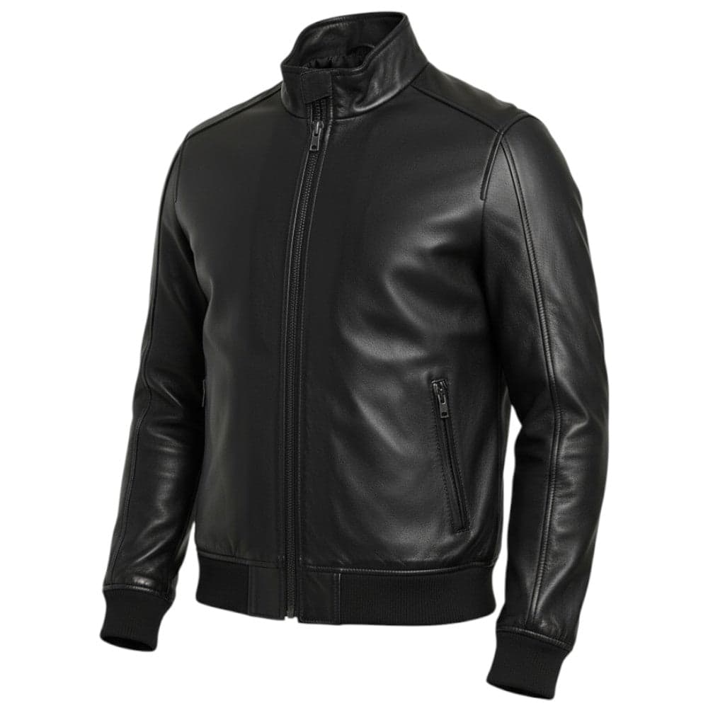 Markup giacca bomber nero in ecopelle MK24005 in Giacche Prodotti di Classe - Nocera Superiore, commercioVirtuoso.it