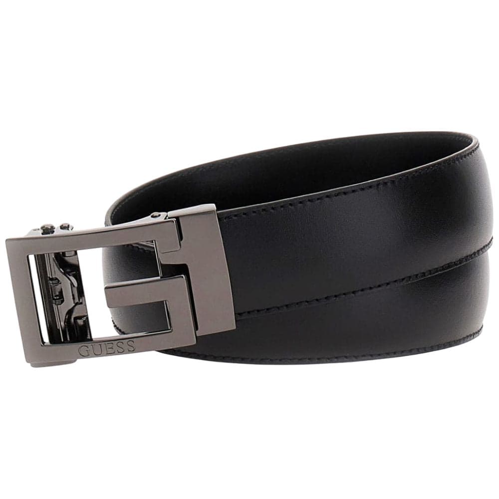 Guess cintura nera in vera pelle BM7853P5435BLA