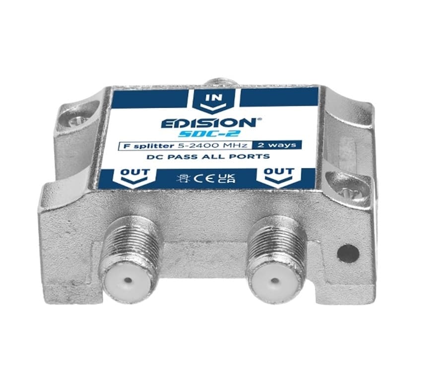 Splitter 2 Vie F 5-2400Mhz Satellitare e Terrestre EDISION SDC-2 in Splitter DFP Elettronica Store - Scafati, commercioVirtuoso.it