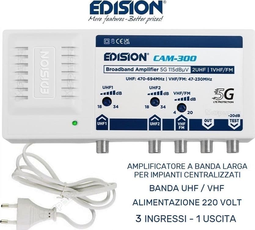 Amplificatori di segnale per impianti satellitari