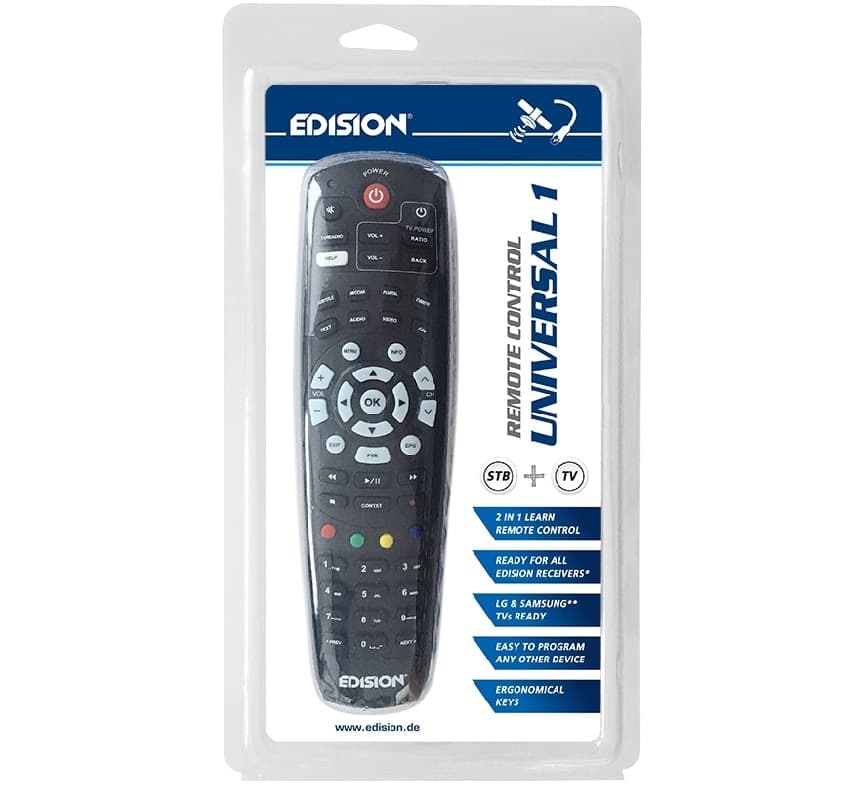 Telecomando Edision EDI-RCU UNIVERSAL 1 EDISION per diversi modelli in Telecomandi DFP Elettronica Store - Scafati, commercioVirtuoso.it