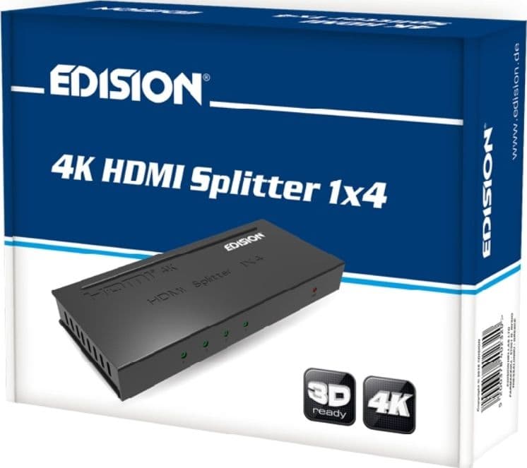 HDMI Splitter 1x4 4K EDISION in Selettori audio-video DFP Elettronica Store - Scafati, commercioVirtuoso.it