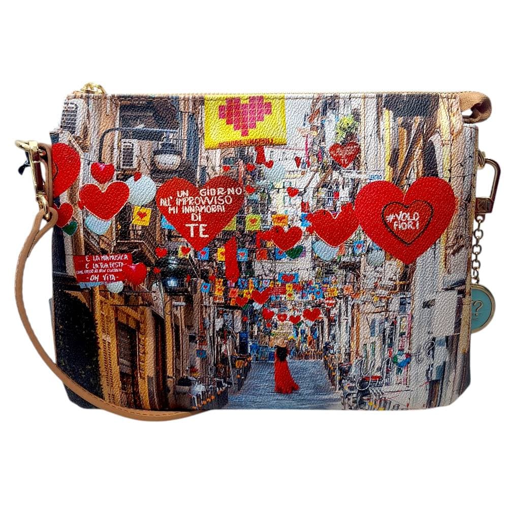 YNot shoulder bag 2 scomparti Napoli Special Edition YES630S5