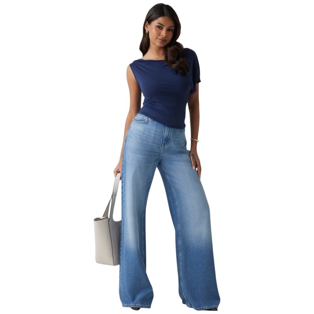 Guess top blu Doman W5GP46 KACM2 G7P1 Top Guess