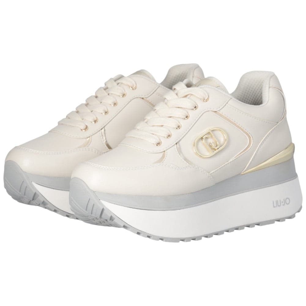 Liu Jo sneakers latte super platform MAXI WONDER PLUS in Sneaker casual Prodotti di Classe - Nocera Superiore, commercioVirtuoso.it