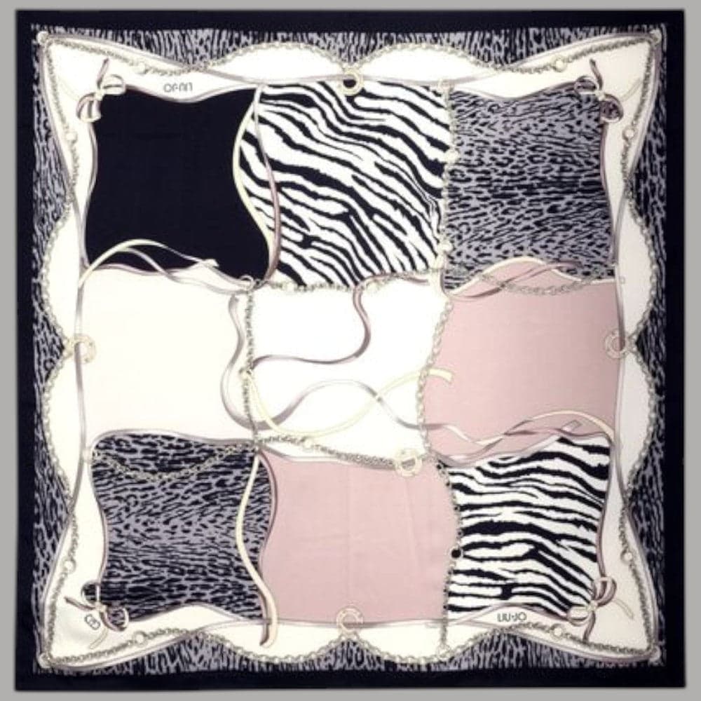 Liu Jo foulard nero 90X90 con scatola 2F5084T0300
