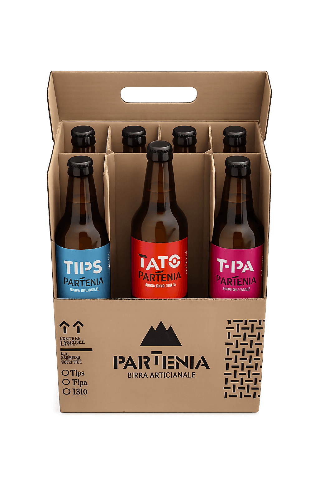 Partenia – Box Degustazione Birra Artigianale Napoletana: Irish Red Ale, Blonde Ale, Session IPA (6 Bottiglie) in Amari Più Di Più Ideas - Casalnuovo di Napoli, commercioVirtuoso.it