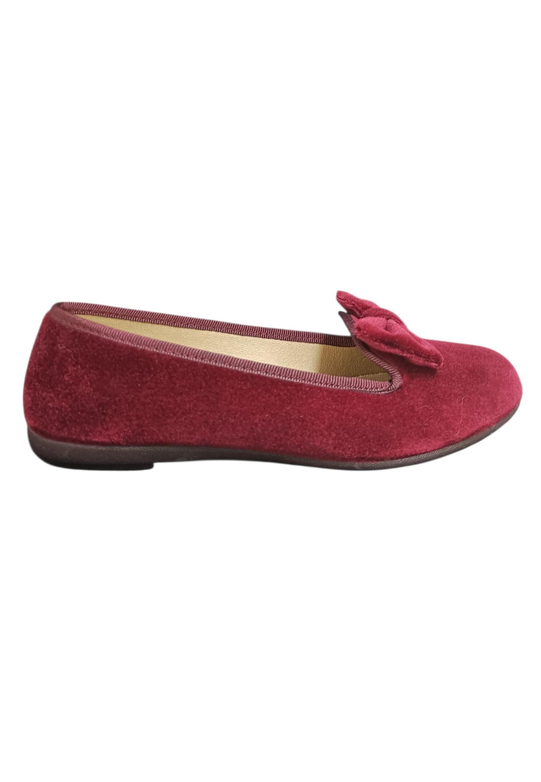 Ballerina ragazza Vul-Ladi Candy bordeaux velluto velcro elegance style - 6