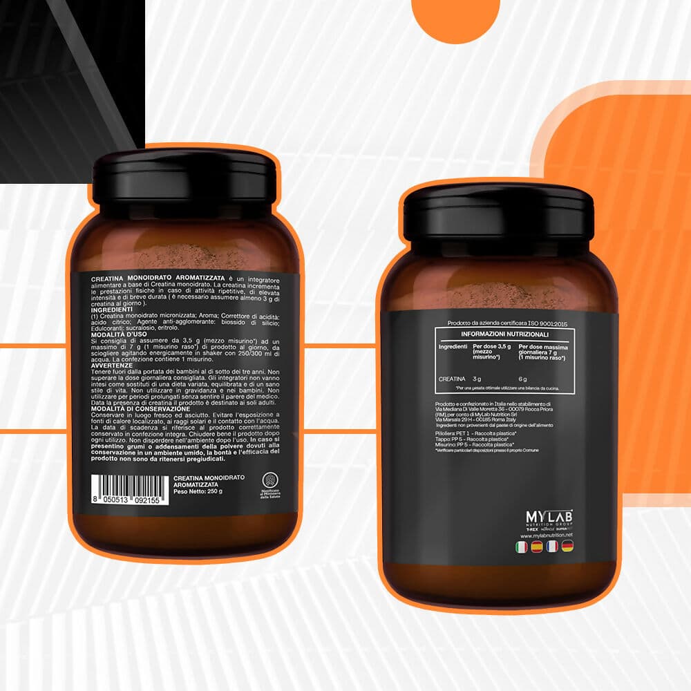 T-rex integratori creatina monoidrata - integratore alimentare per massa muscolare e boost energetico pre workout (pesca, 250 g) in Creatina MyLab Nutrition - Roma, commercioVirtuoso.it