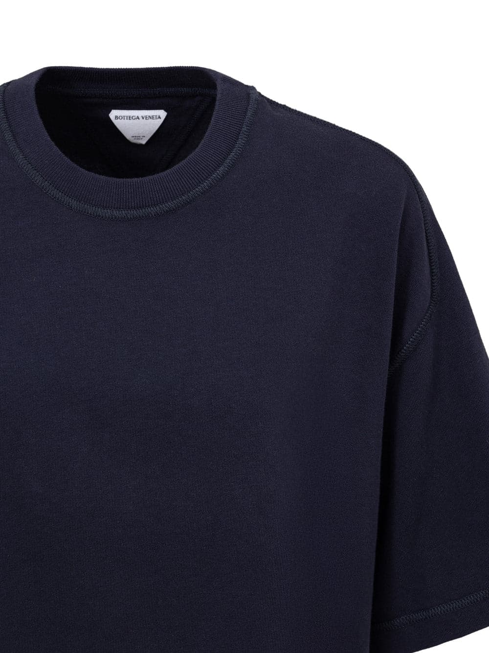 Bottega Veneta T-Shirt Cropped Blu con Collo Squadrato da donna in T-shirt Drestige - Casamassima, commercioVirtuoso.it
