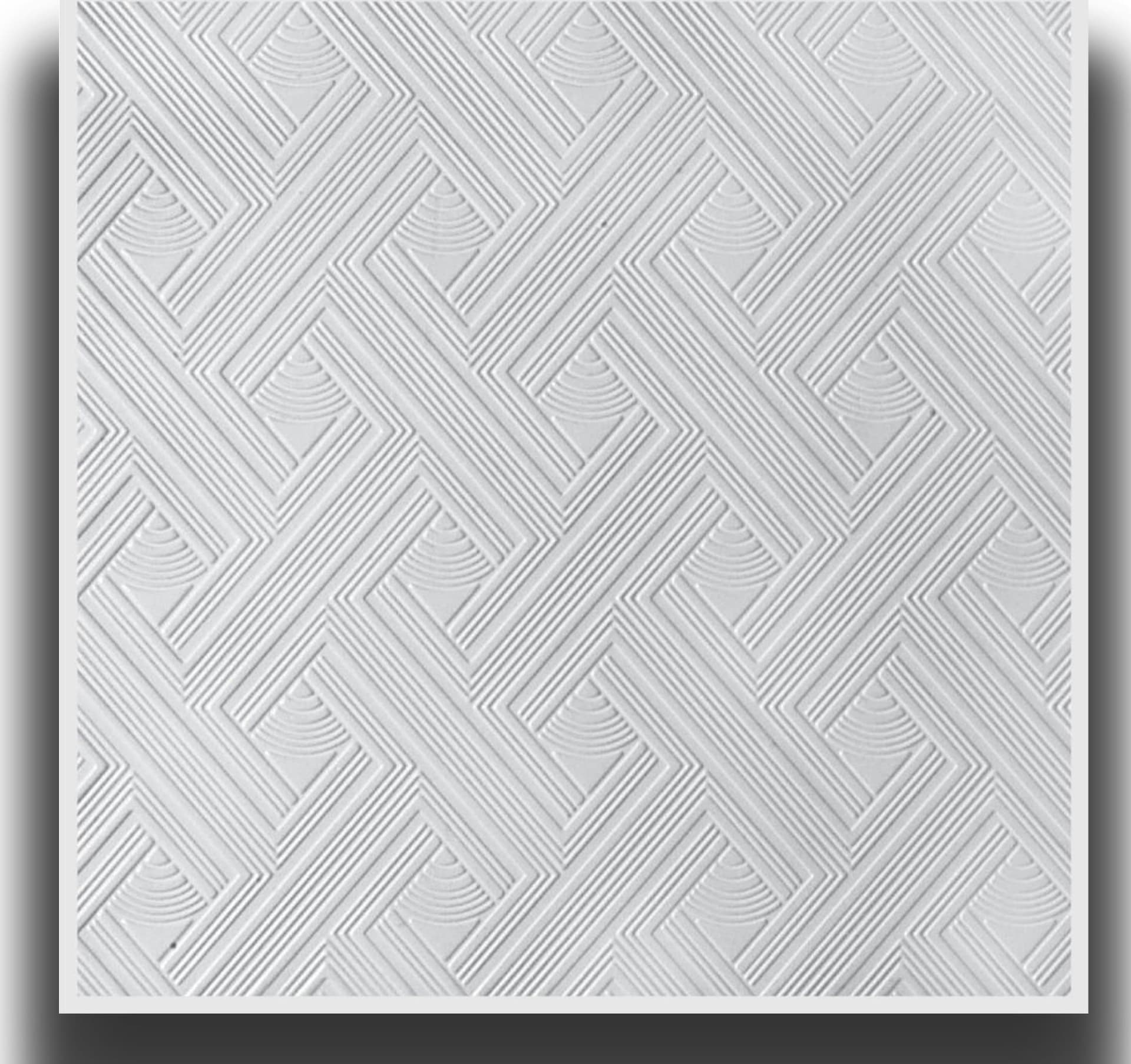 10 o 20mq (40 oppure 80 pezzi) di pannello decorativo a soffitto in polistirene compatto 50x50cm (spess. 1cm) ELVAS - 4