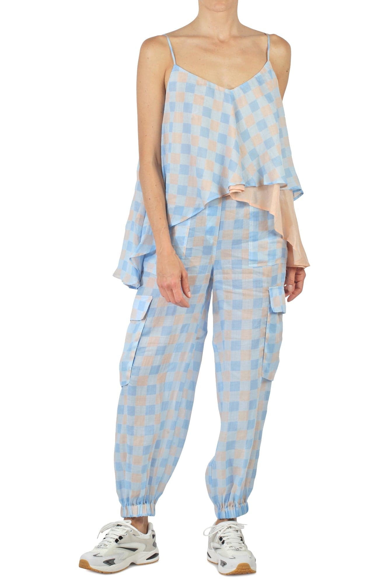 Semi-Couture Semi Couture - Pantalone - 431792 - Fantasia Azzurro da donna in Pantaloni Drestige - Casamassima, commercioVirtuoso.it