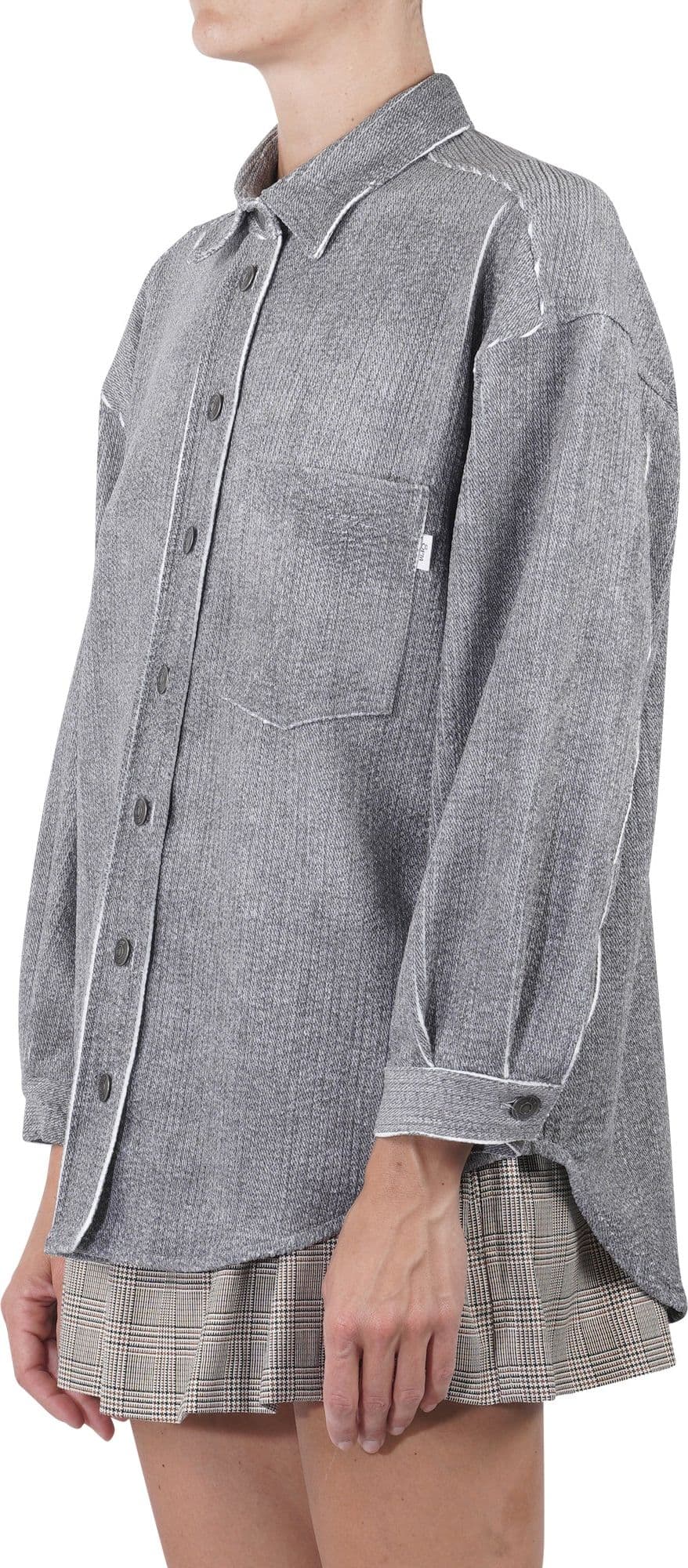 8PM 8pm - Camicia - 460228 - Grigio da donna in Bluse e camicie Drestige - Casamassima, commercioVirtuoso.it