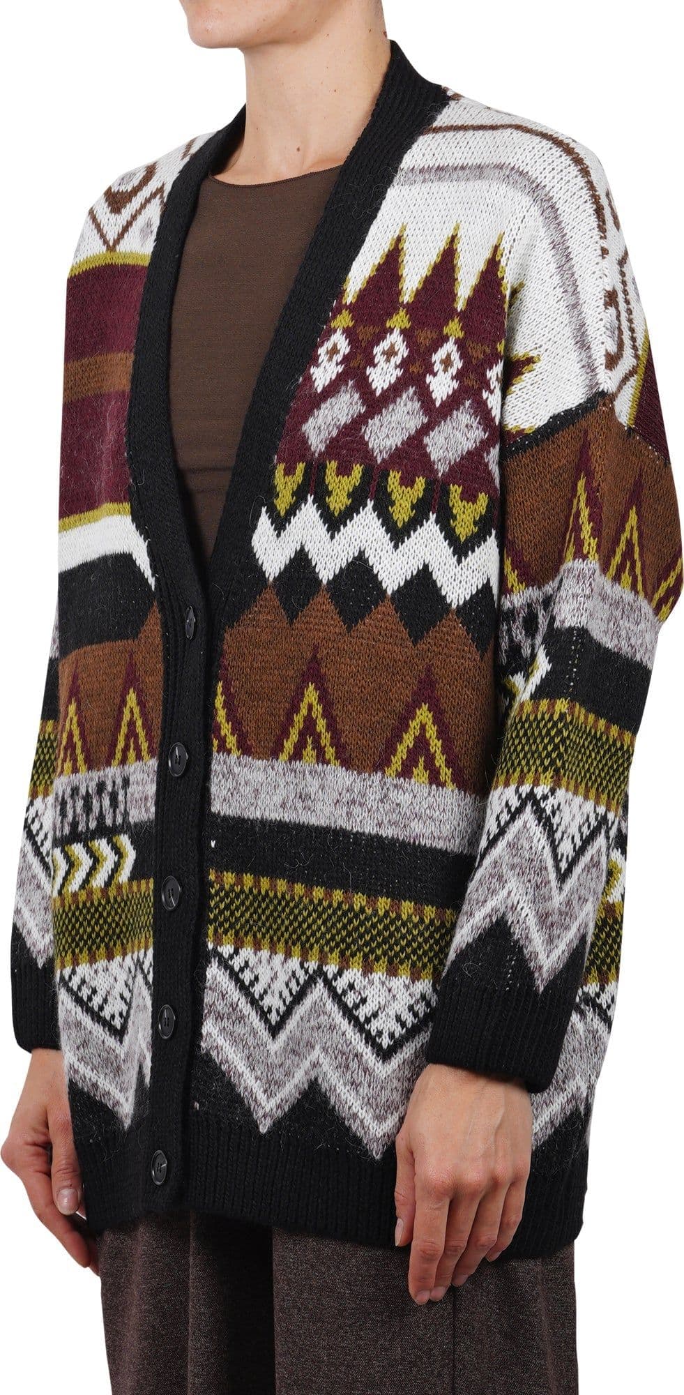 LA FEMME BLANCHE La Femme Blanche - Cardigan - 461501 - Fantasia nero da donna in Cardigan Drestige - Casamassima, commercioVirtuoso.it