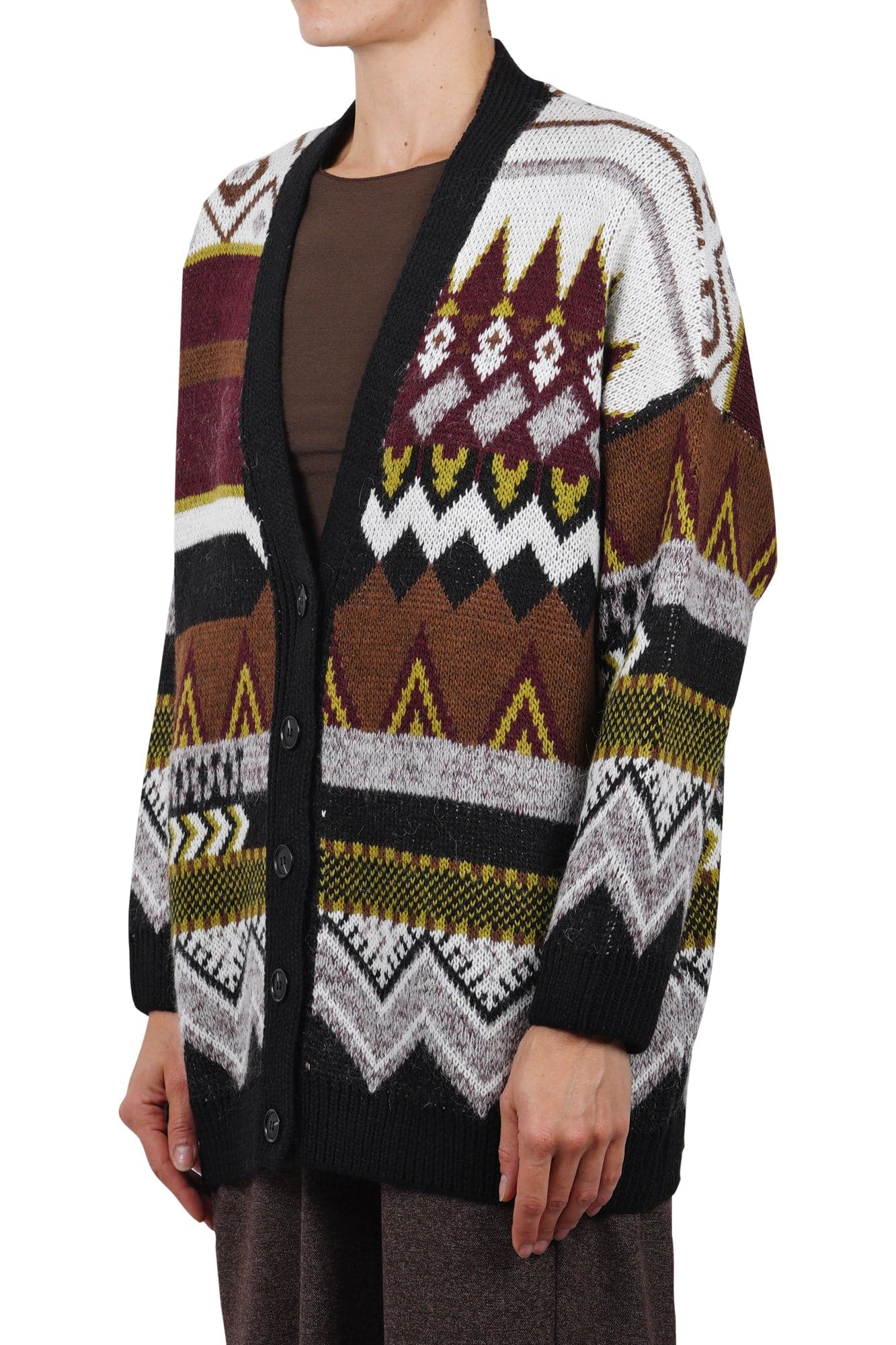 LA FEMME BLANCHE La Femme Blanche - Cardigan - 461501 - Fantasia nero da donna in Cardigan Drestige - Casamassima, commercioVirtuoso.it