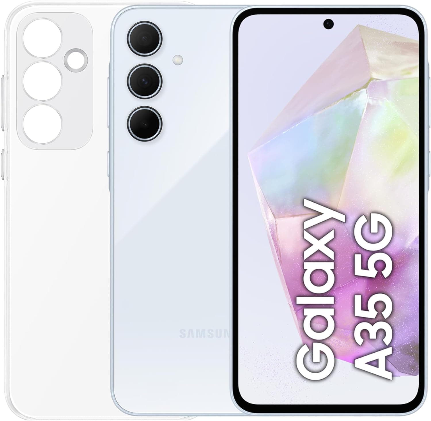 Samsung Galaxy A35 5G 8Gb Ram 256Gb Dual Sim Awesome Iceblu + Cover Clear Case Omaggio in Cellulari e Smartphone Prezzo Bomba Store - Casalnuovo di Napoli, commercioVirtuoso.it