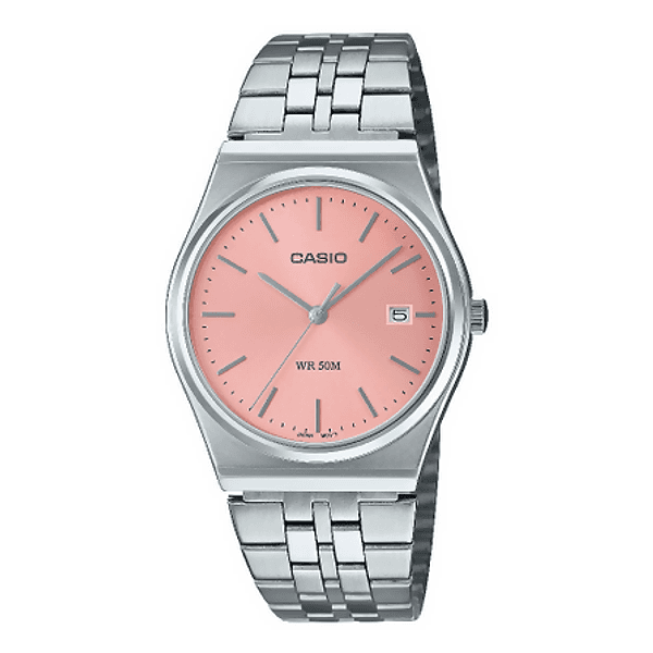 Orologio Casio per uomo serie MTP-B154D, sfondo multicolore con datario, movimento al quarzo, impermeabile in Orologi da polso Loweconomy - Marineo, commercioVirtuoso.it