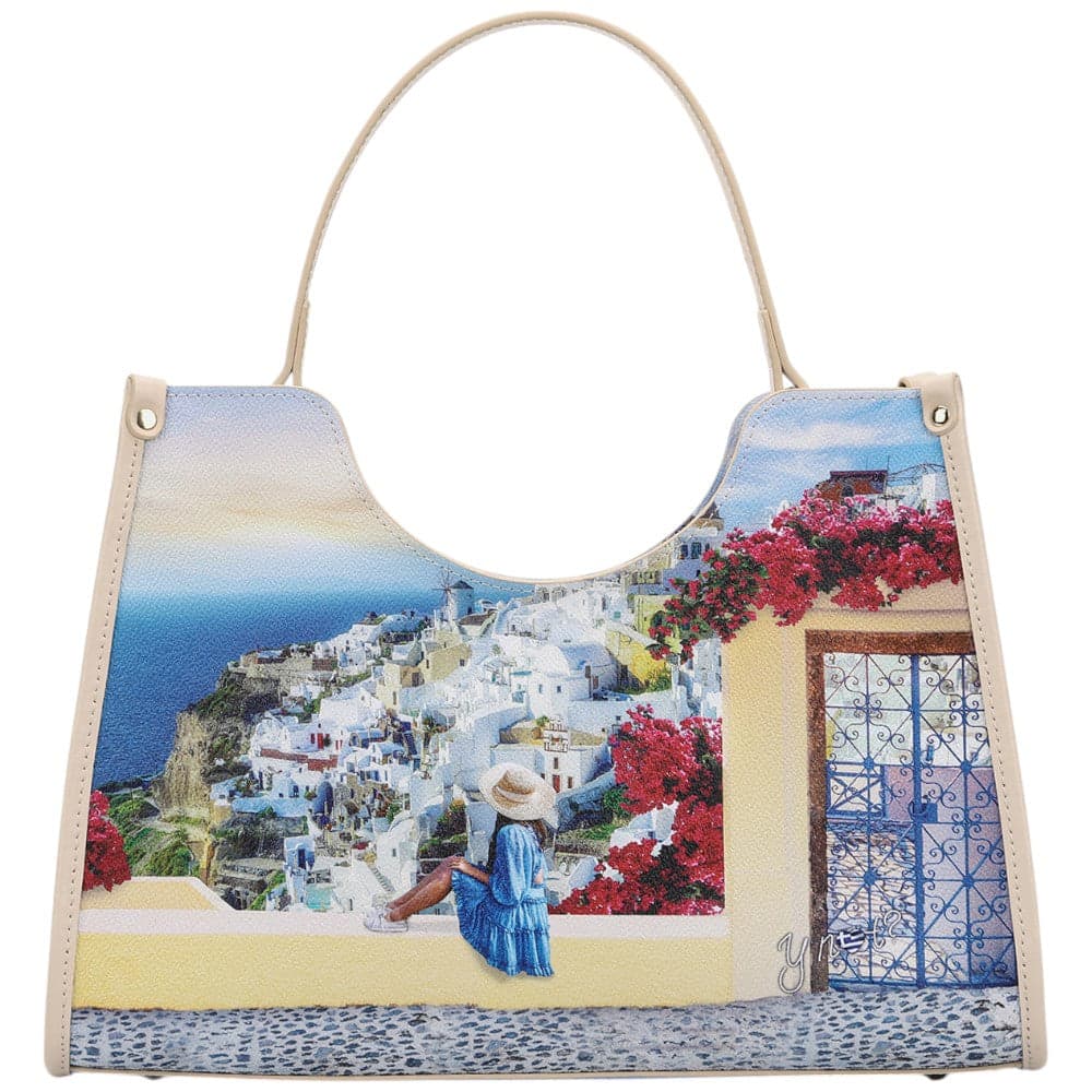 YNot beauty tote bag small stampa Greek Summer YES704S5