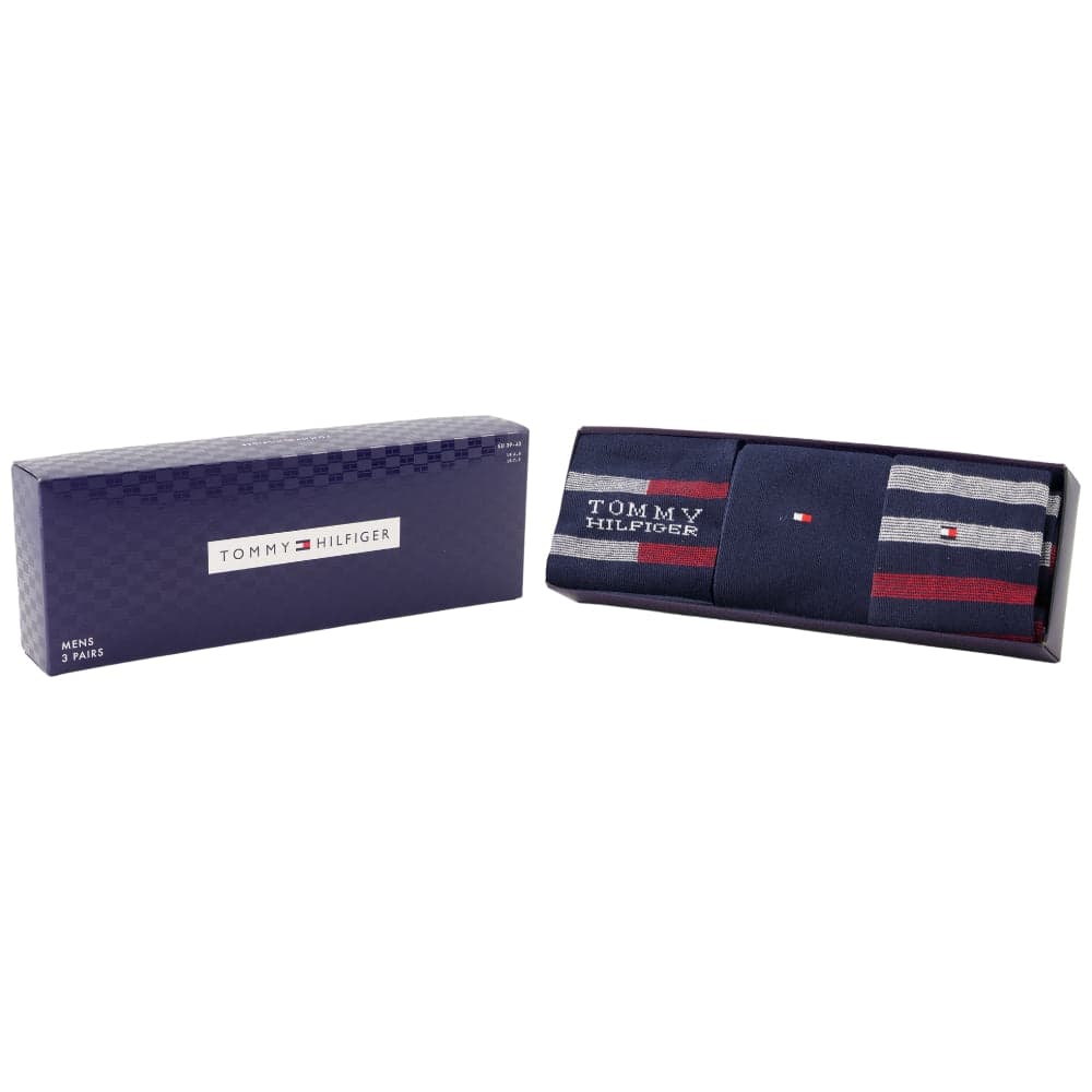 Tommy Hilfiger gift box 3 paia di calzini blu 701235376001 in Calze Prodotti di Classe - Nocera Superiore, commercioVirtuoso.it