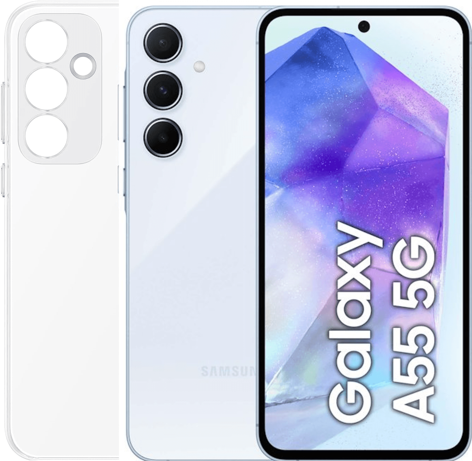 Samsung Galaxy A55 5G 8Gb Ram 128Gb Dual Sim Awesome Iceblu + Cover Clear Case Omaggio Usato in Protezioni per lo schermo Prezzo Bomba Store - Casalnuovo di Napoli, commercioVirtuoso.it