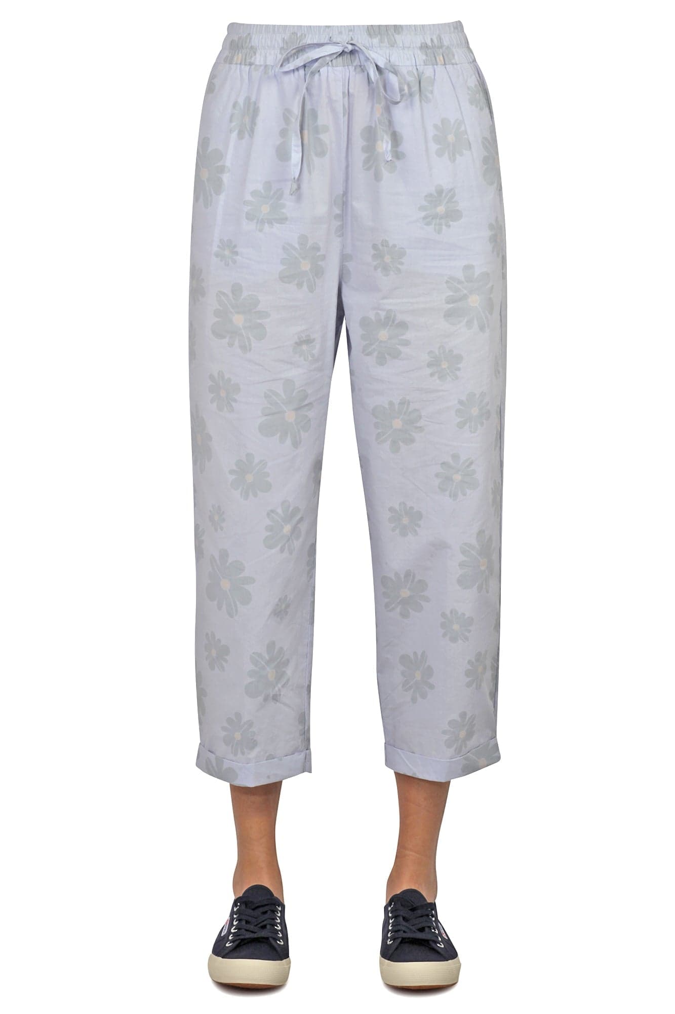ALESSIA SANTI Alessia Santi - Pantalone - 450150 - Fantasia Azzurro da donna in Pantaloni Drestige - Casamassima, commercioVirtuoso.it