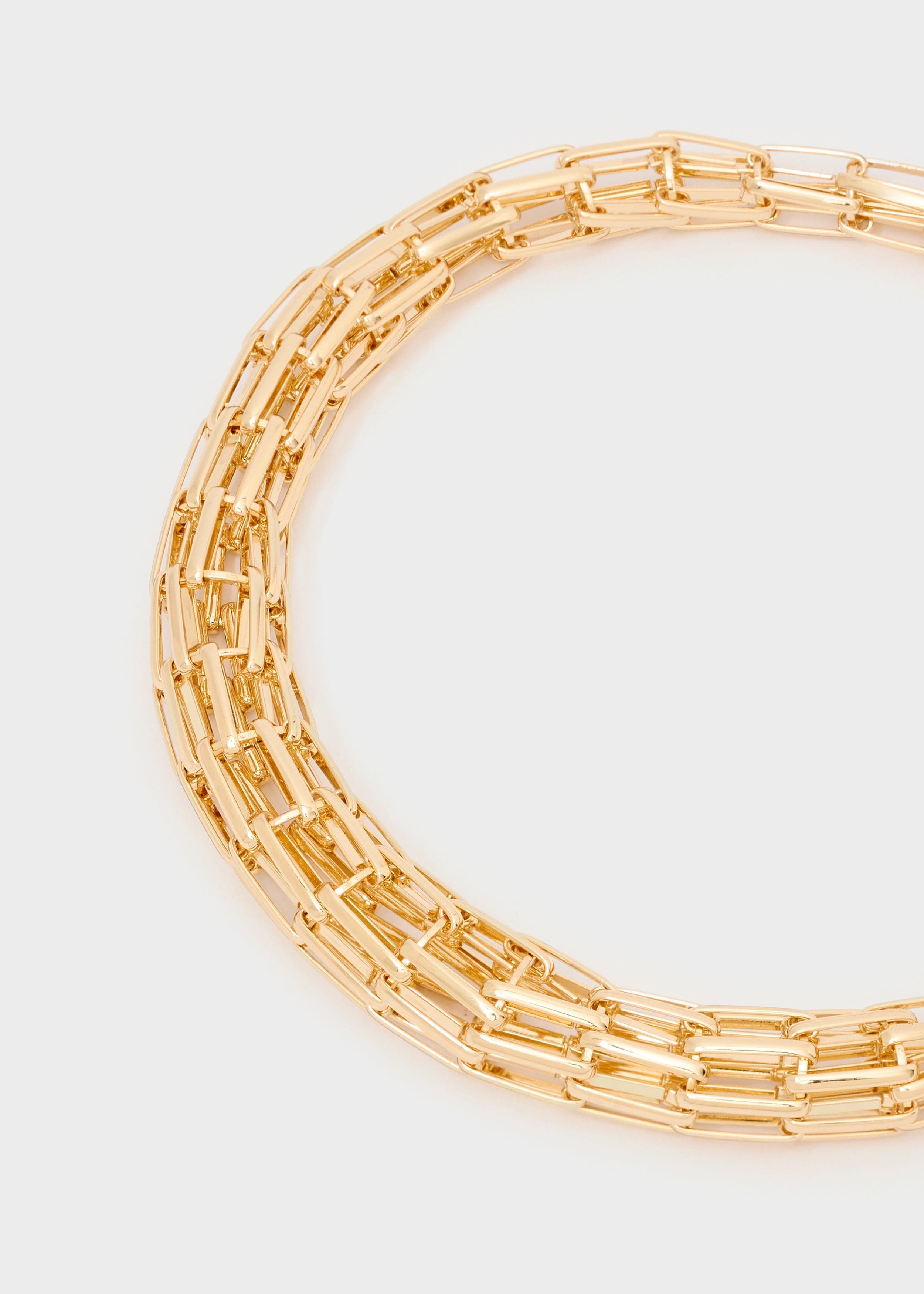 Collana ludo maglia tubolare over oro in Cinture Kanal 32 - Santa Maria di Licodia, commercioVirtuoso.it