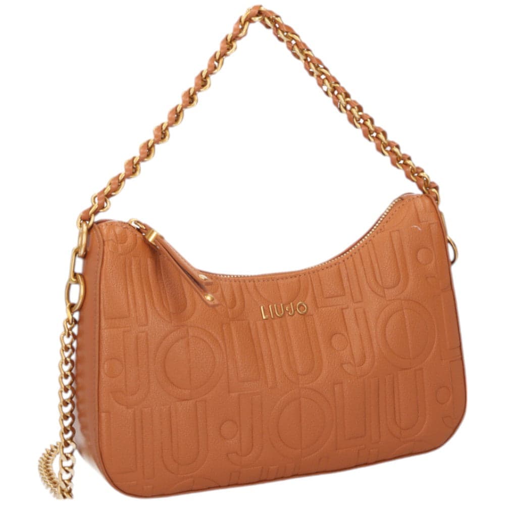 Liu Jo borsa a spalla hobo cuoio con logo linea Adonide AA5056E0538 Borse Liu Jo