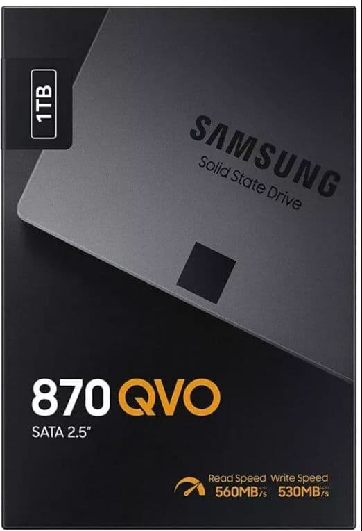 Samsung Ssd 870 QVO 1TB SATA 2.5 MZ-77Q1T0BW
