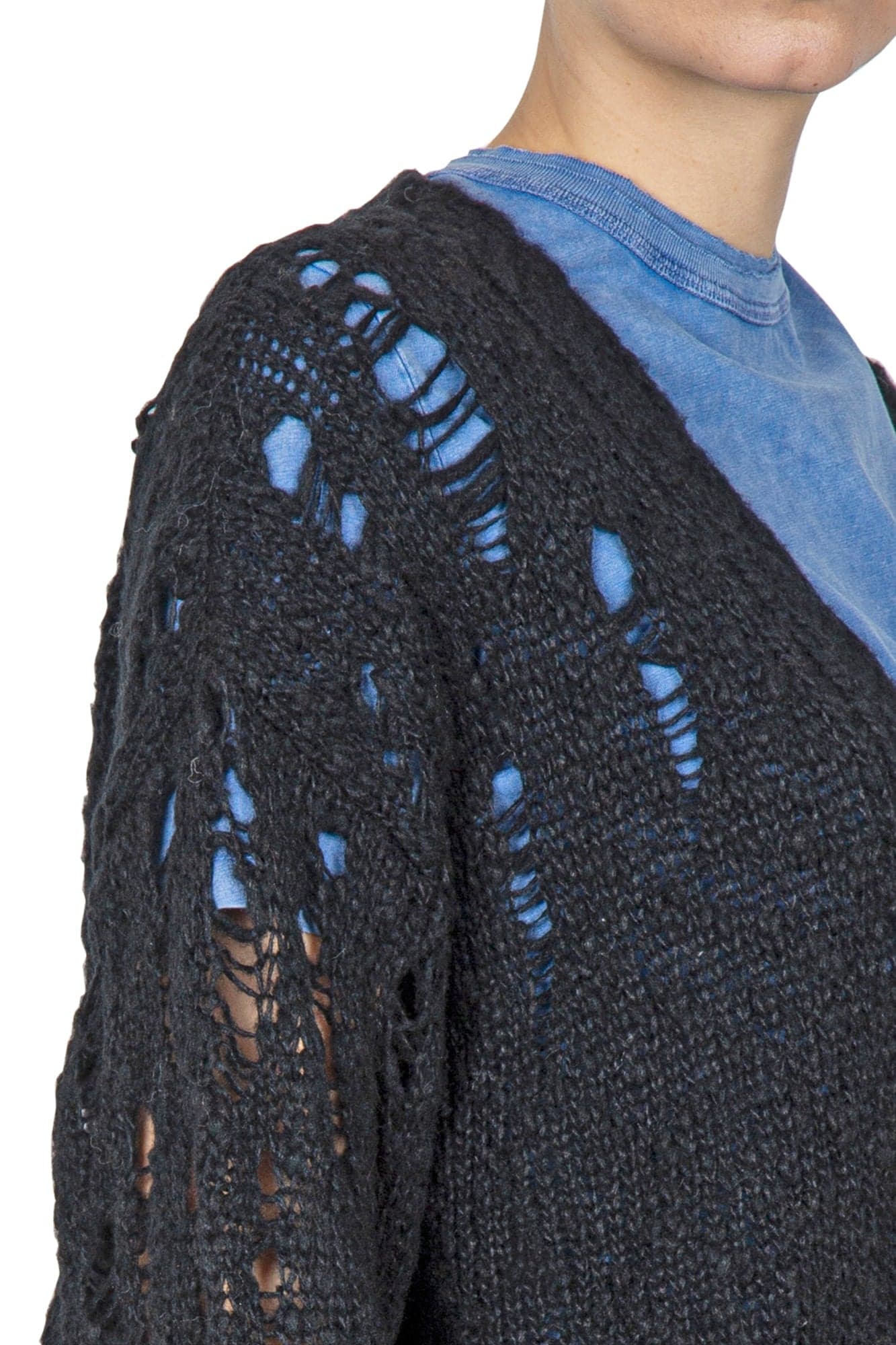 SUOLI Suoli - Cardigan - 442009 - Nero da donna in Cardigan Drestige - Casamassima, commercioVirtuoso.it