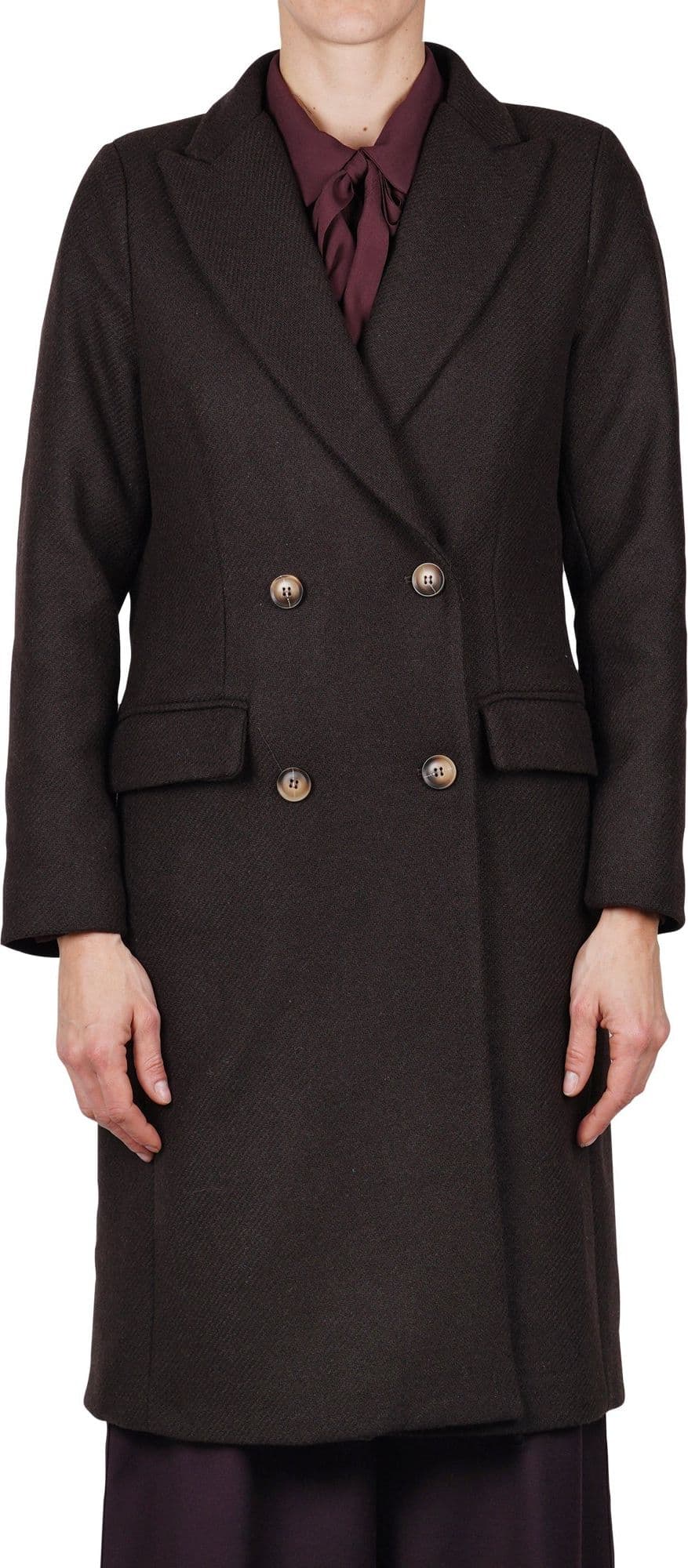 LA FEMME BLANCHE La Femme Blanche - Cappotto - 461597 - Marrone da donna in Cappotti Drestige - Casamassima, commercioVirtuoso.it