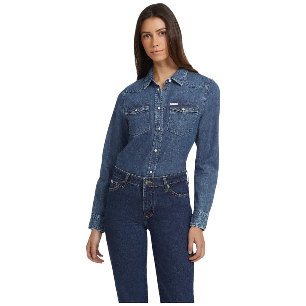 Guess Jeans camicia jeans slim W4YH35 D5EI3 D4RW Camicie Guess Jeans